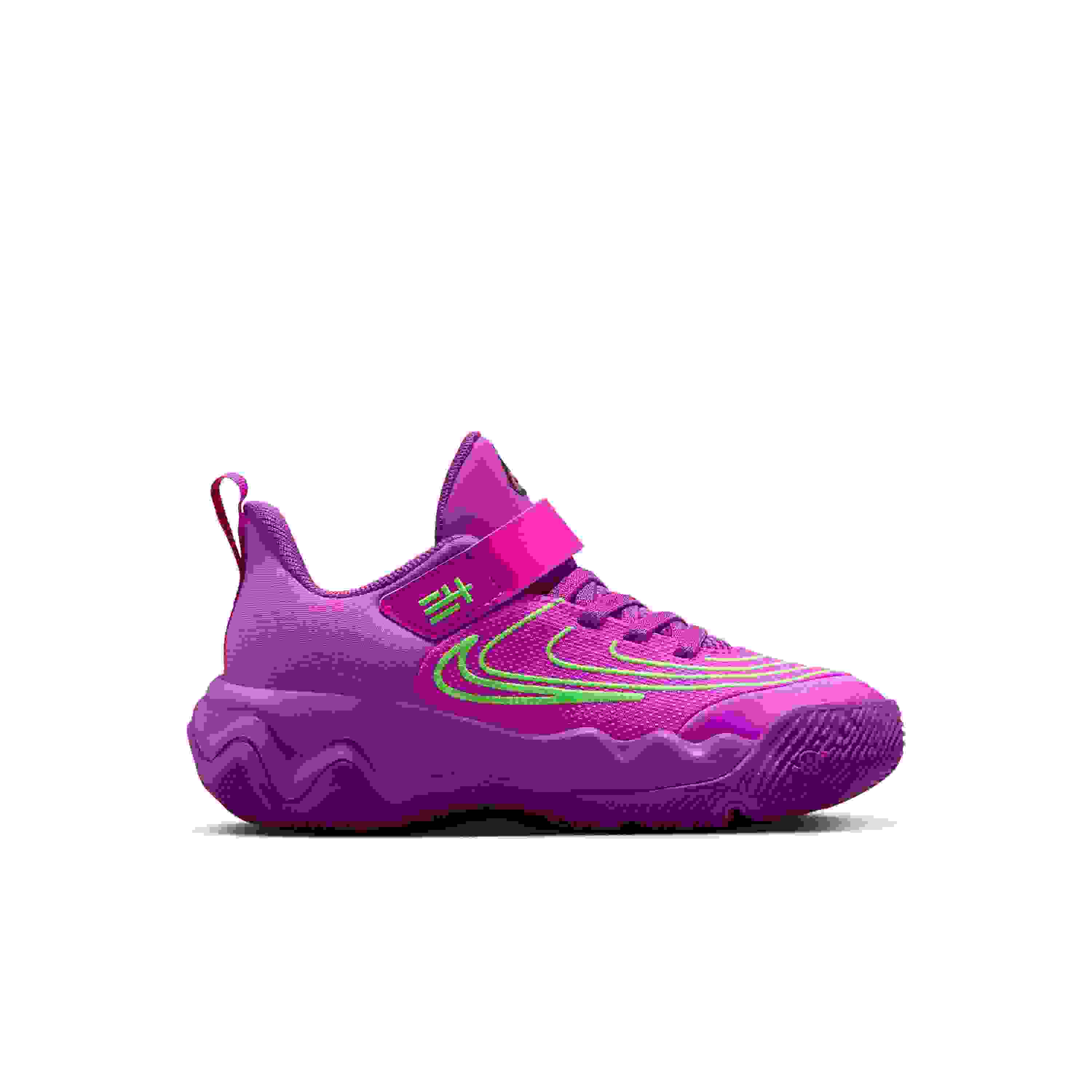 Nike Giannis Immortality 4 Preschool Boys' "Berry/Green Strike/Hyper Violet/Black" Basketball Shoe